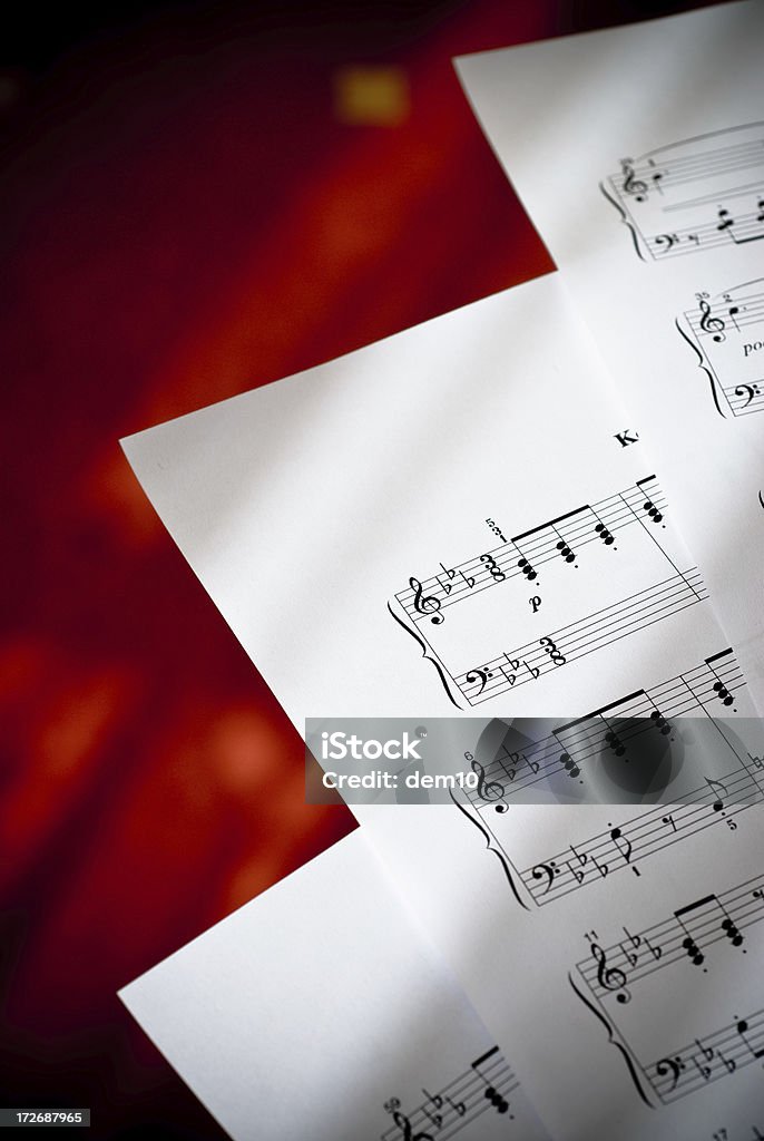 Notas de música - Royalty-free Armadura de Clave Foto de stock