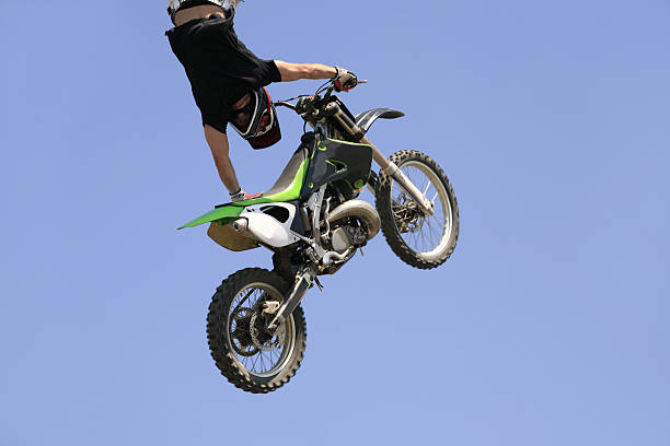 istock Extreme motorcyclist handstand 172688163