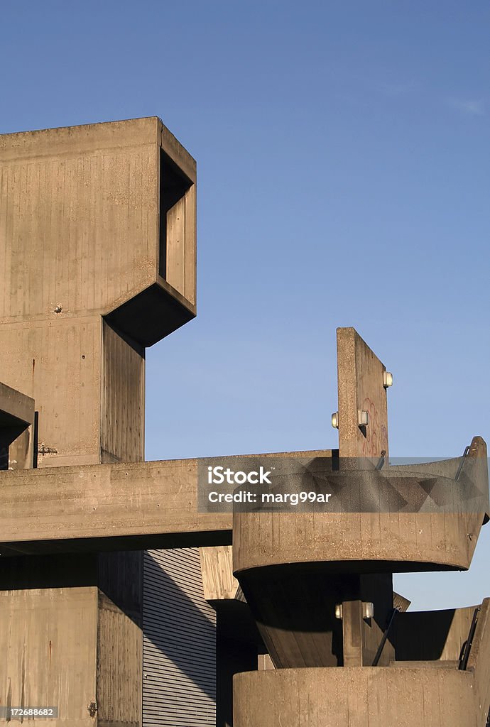 Hayward Gallery The concrete exterior of the Haywood Gallery (London) London - England Stock Photo