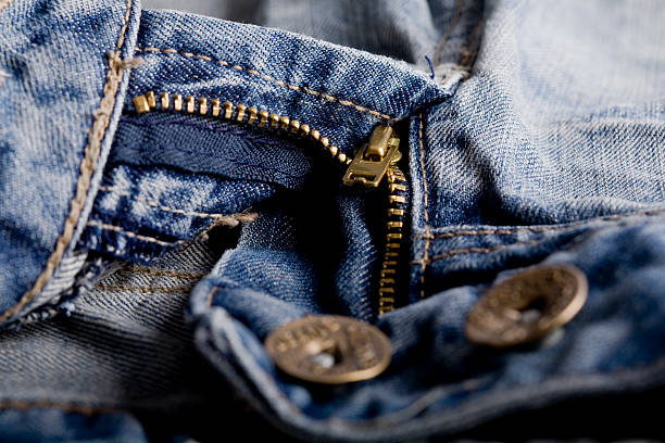 istock Close-up from blue jeans with zipper 172688797