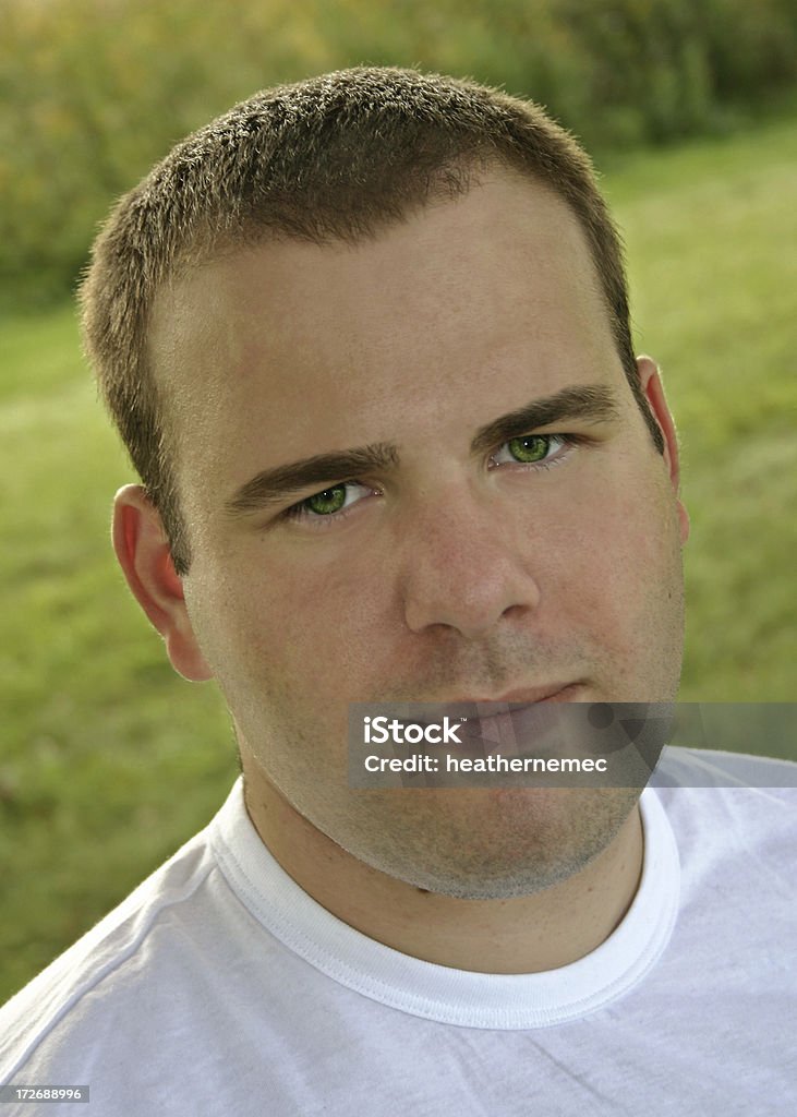 Beautiful Eyes Green eyed man. Adult Stock Photo