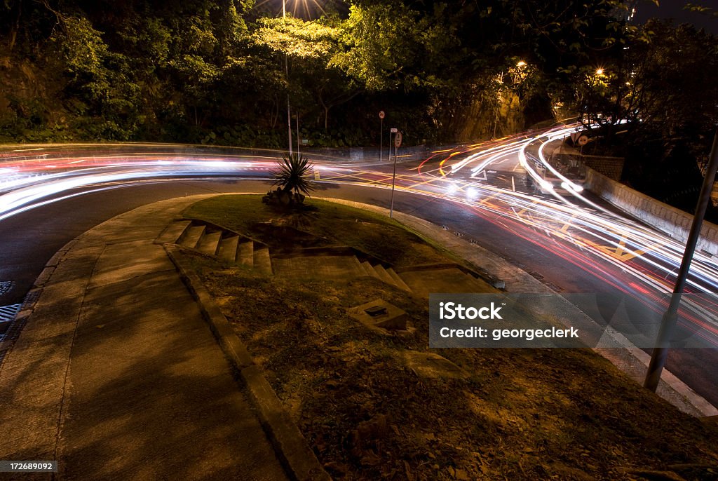 Haarnadel Bend bei Nacht - Lizenzfrei Abenddämmerung Stock-Foto