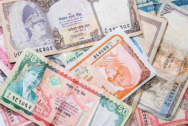 Nepalese Currency stock photo