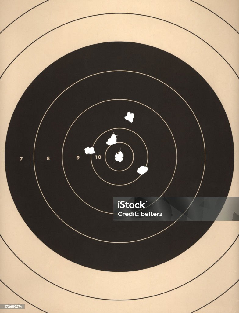 Цель практика - Стоковые фото Пулевое отверстие роялти-фри
