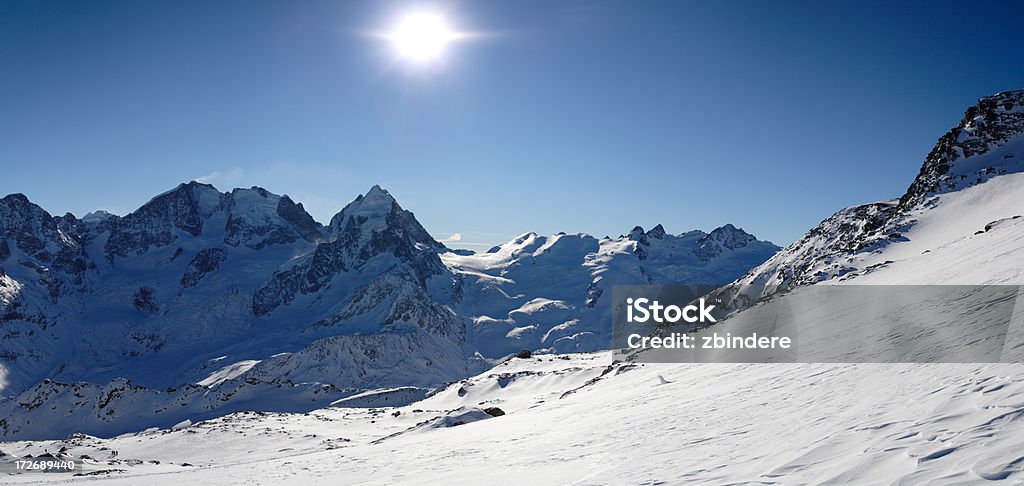 Die Alpen Panorama - Lizenzfrei Abenteuer Stock-Foto