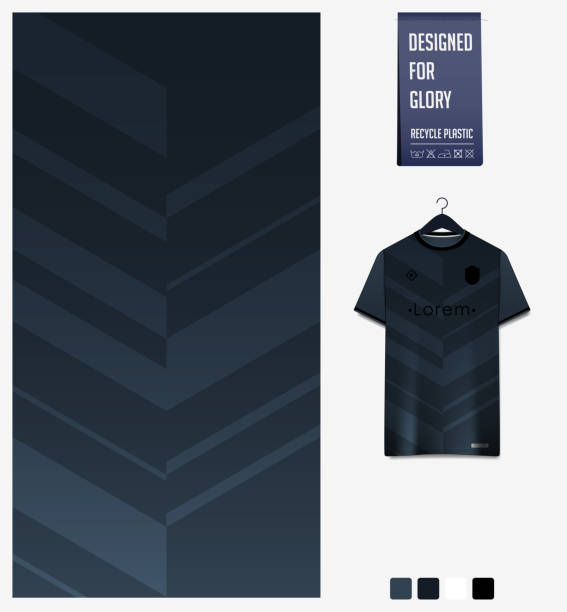 Soccer jersey pattern design. Herringbone pattern on black background for soccer kit, football kit, sports uniform. T shirt mockup template. Fabric pattern. Abstract background. Soccer jersey pattern design. Herringbone pattern on black background for soccer kit, football kit, cycling, e-sport, basketball, t shirt mockup template. Fabric pattern. Abstract background. Vector Illustration. abstract shirts stock illustrations