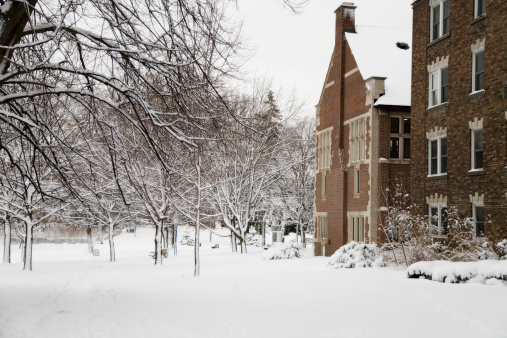 Apartments in Toronto after a snow storm