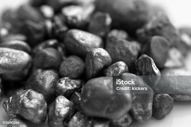 Silver On White Stock Photo - Download Image Now - Nugget, Silver - Metal, Silver Colored
