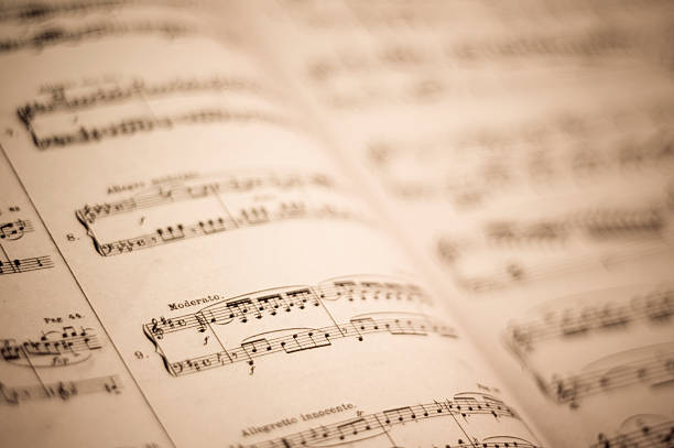 istock Antique music sheet 172690534