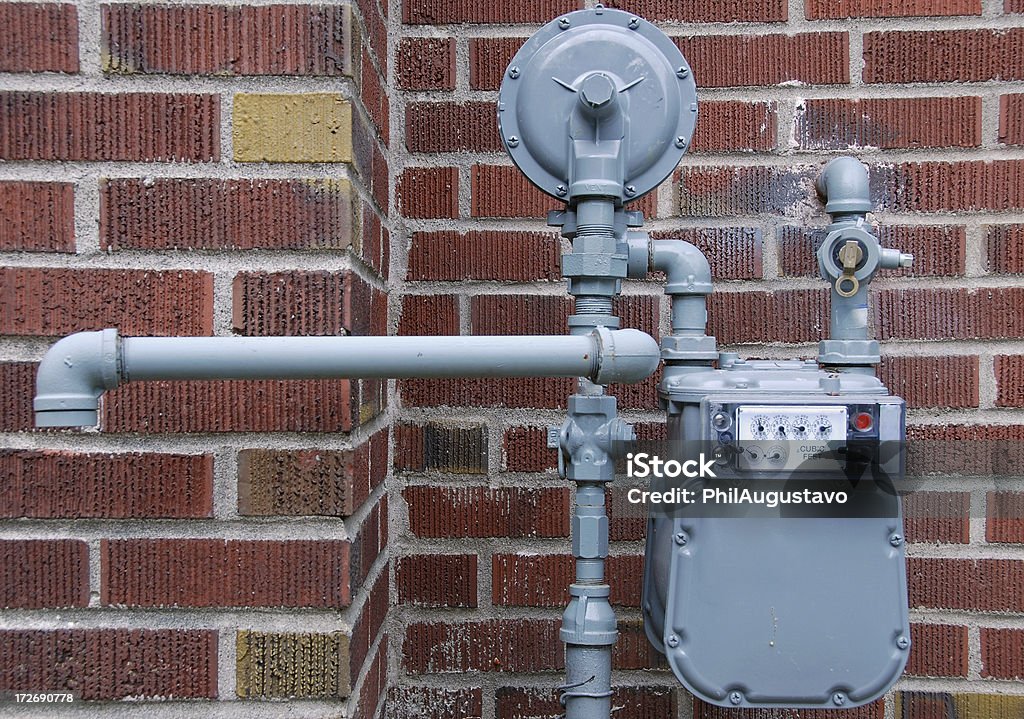 Natural gas meter Natural Gas Stock Photo