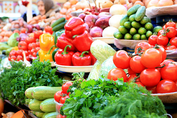 istock Farmer's market. 172691353