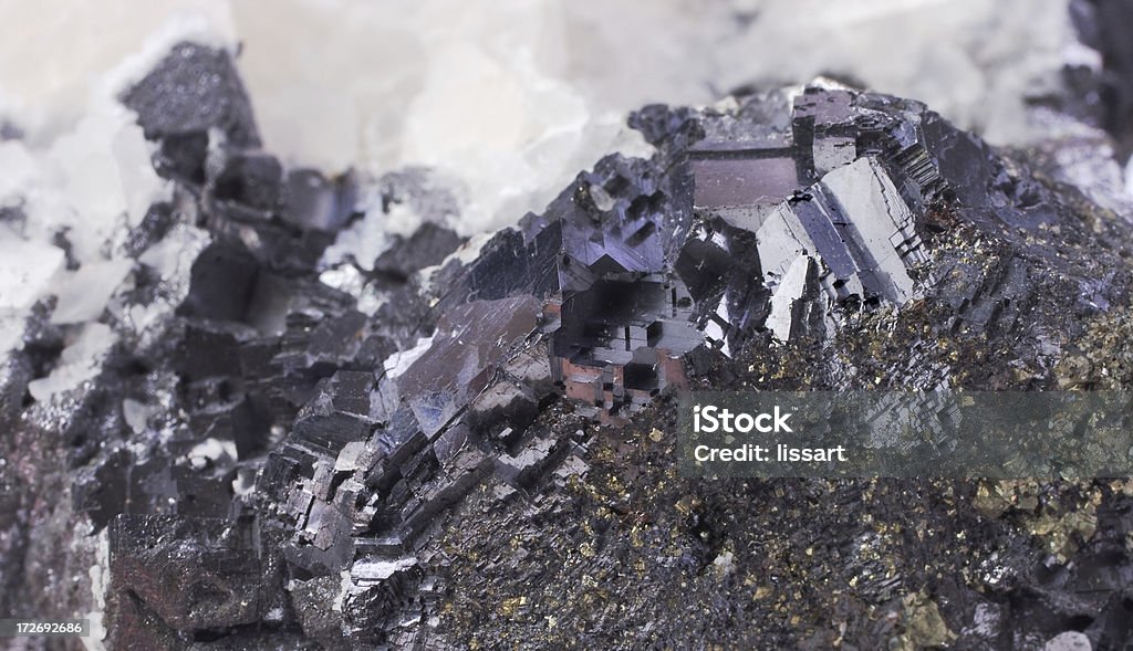 Steine und Mineralien Galena - Lizenzfrei Erz Stock-Foto