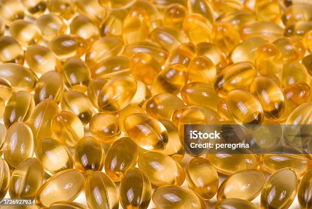 Vitamin E Gel Caps Stock Photo - Download Image Now - Alternative Medicine, Backgrounds, Beauty