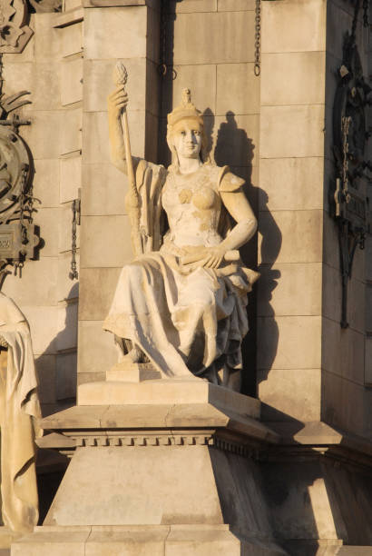 istock statue representing the Spanish kingdom Castille,Columbus monument 172693168