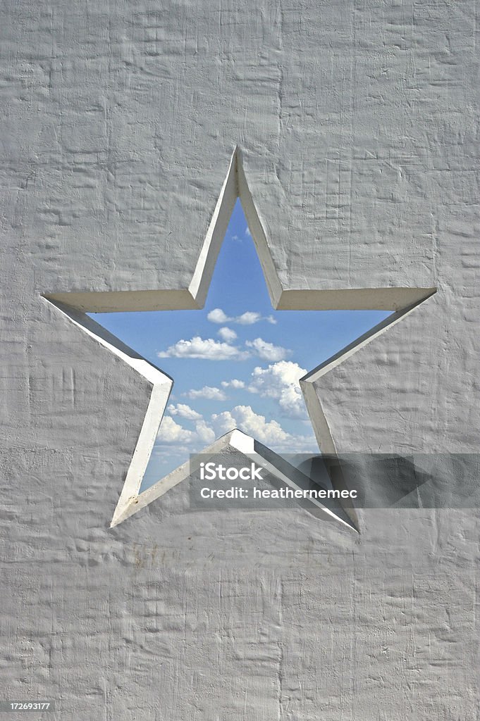 Parede Star 2 - Royalty-free Formato de Estrela Foto de stock