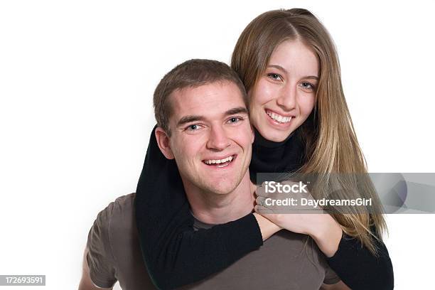 Glückliche Paar Stockfoto und mehr Bilder von Braunes Haar - Braunes Haar, Glattes Haar, Männer