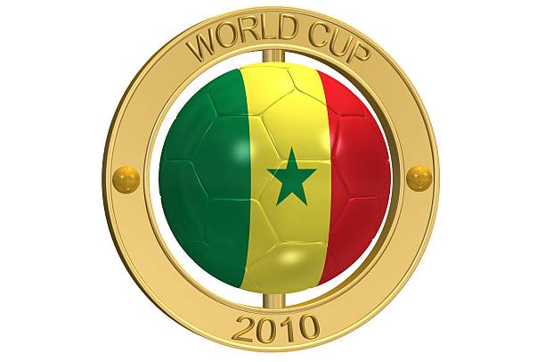 Football Medallion - Senegal stock photo