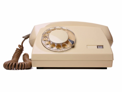 Old telephone (isolated)XL