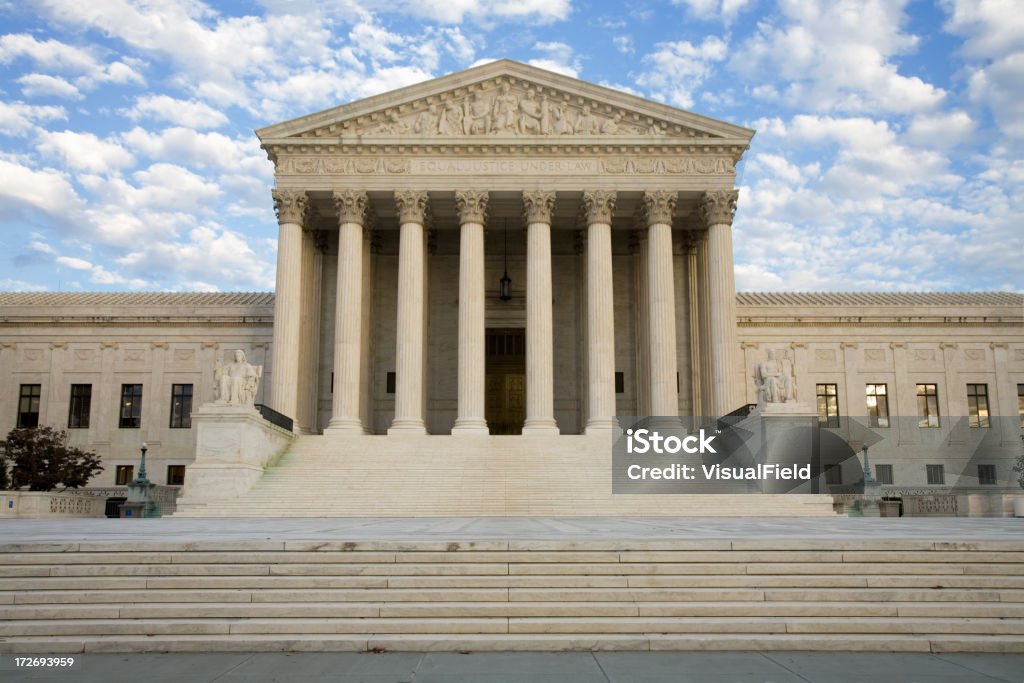 Supremo tribunal dos Estados Unidos, Washington, DC - Foto de stock de Arquitetura royalty-free