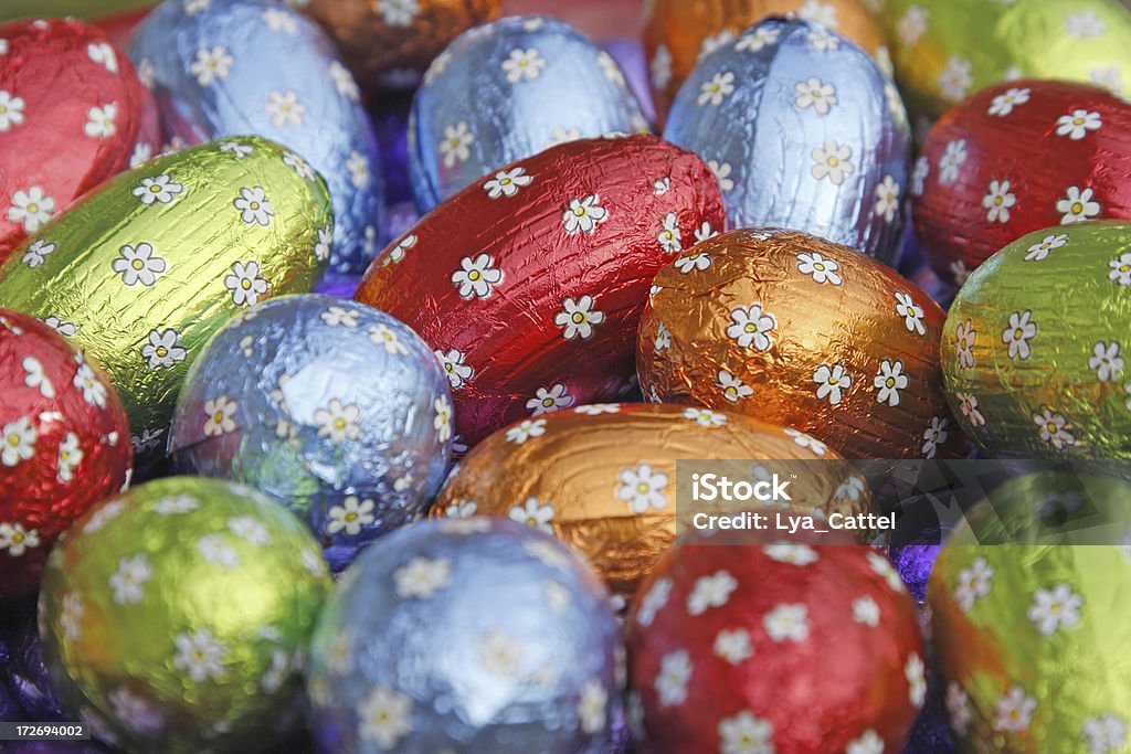 Colorate uova di Pasqua # 16 - Foto stock royalty-free di Alluminio