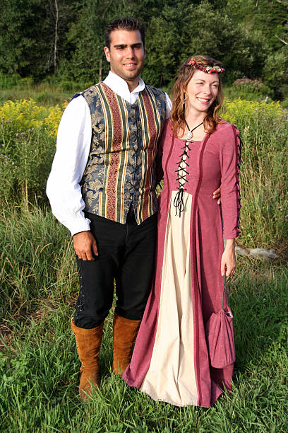 istock Heterosexual Couple at Medieval Wedding 172694161