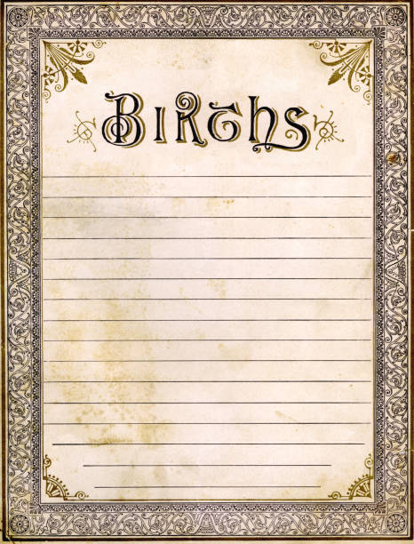 istock Old Bible Page for Birth Records 172694815