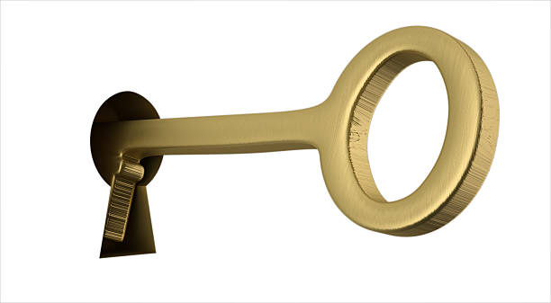 Key and Lock Golden Key keyhole stock pictures, royalty-free photos & images