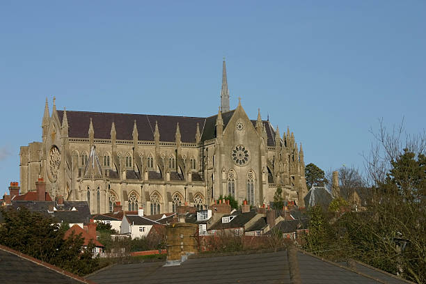 arundel catedral, inglaterra - arundel england - fotografias e filmes do acervo