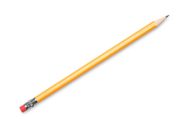 istock Orange pencil isolated on white 172695852