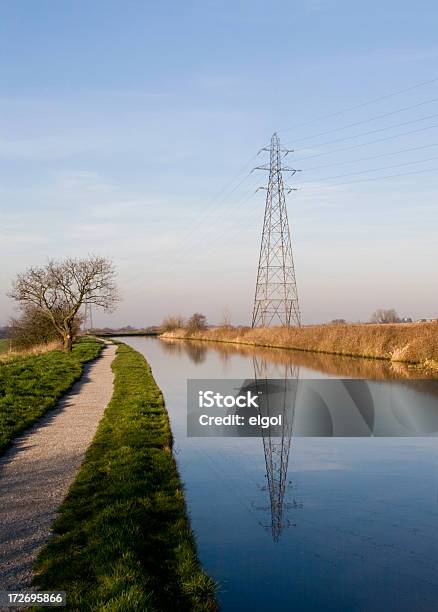 Słup Wysokiego Napięcia Bridgewater Kanał Daresbury Cheshire - zdjęcia stockowe i więcej obrazów Anglia