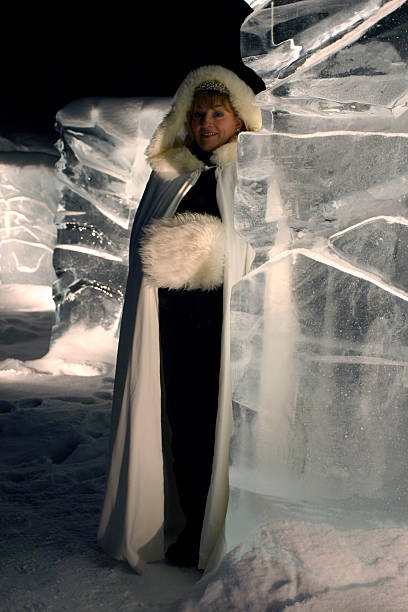 istock woman in winter with ice background 172695888