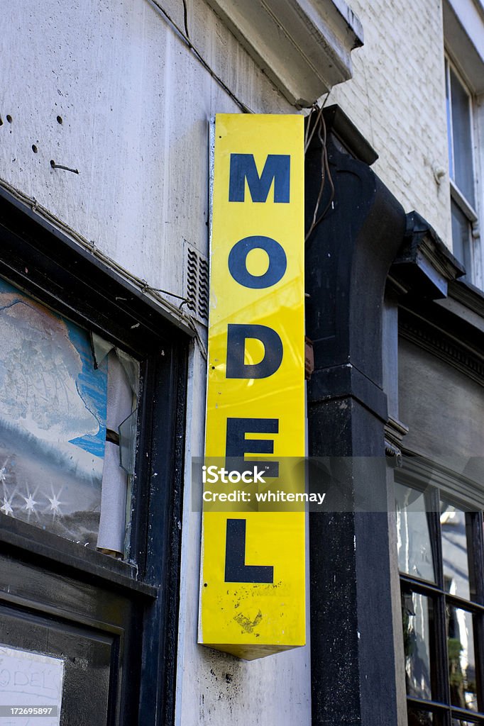 Soho sign 'Model' A sign advertising 'model' services in London's Soho. As well as its lively nightlife and musical heritage, Soho is well known for its sex industry! London - England Stock Photo