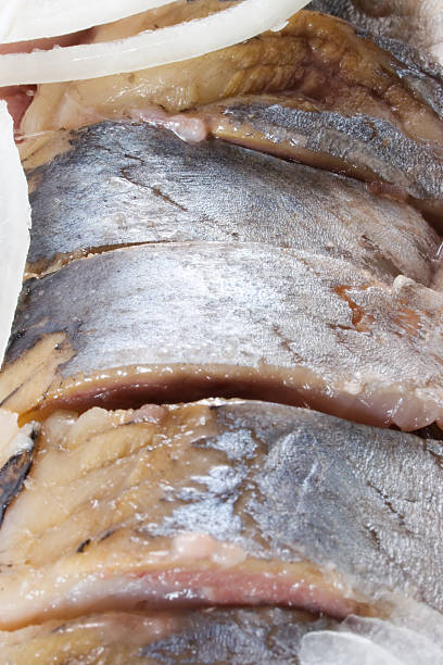 istock Close- op of sliced herring 172696038