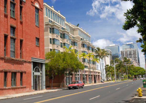 istock Street in Downtown Honolulu 172696596