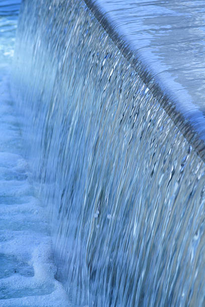 istock Detail of a waterfall fountain - smooth fall 172696675