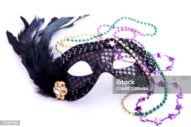 Mardi Gras Máscara Foto de stock y más banco de imágenes de Fiesta - Fiesta, Máscara protectora, Recortable