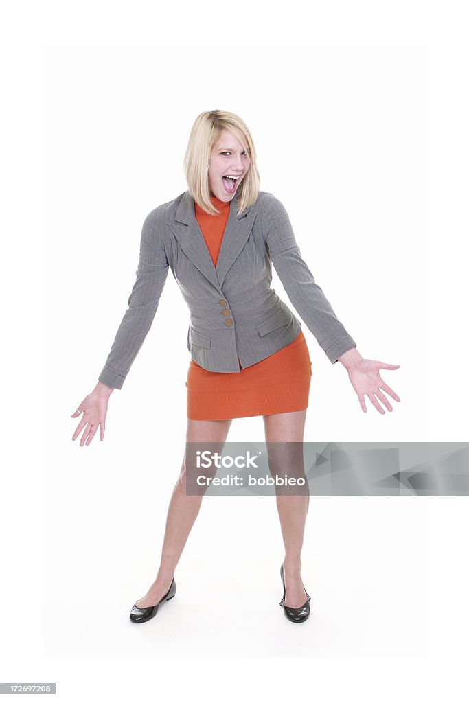 Blonden Geschäftsfrau präsentieren - Lizenzfrei 20-24 Jahre Stock-Foto