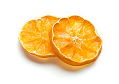 Dried Tangerine Slices, isolated