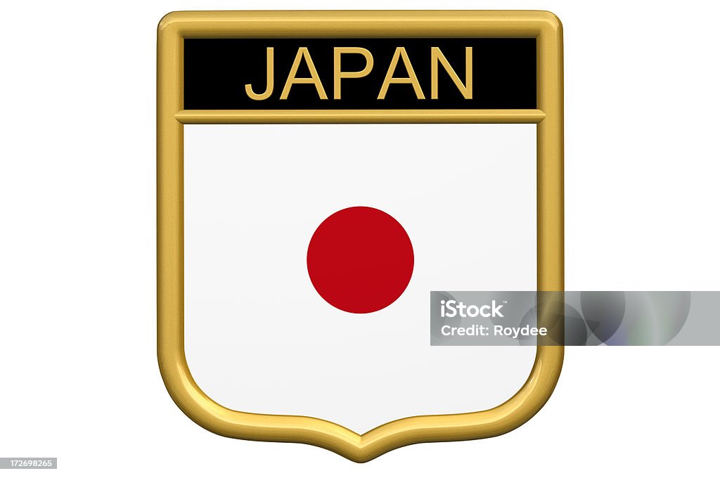 Shield Patch-Japão - Foto de stock de Bandeira royalty-free