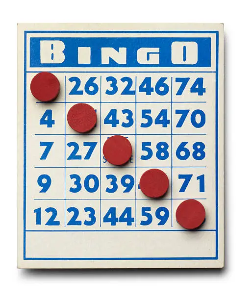 A bingo card with game pieces.Please see some similar pictures from my portfolio: