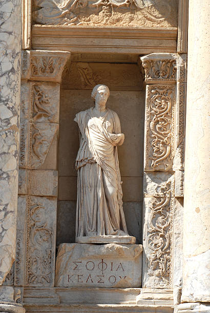 istock Detail from Celsus Library, Wisdom, Ephesus 172699363