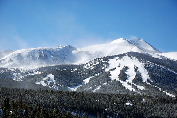 ブレッケンリッジ、コロラド州 - colorado skiing usa color image ストックフォトと画像