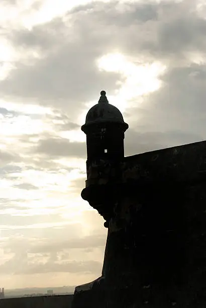 Photo of Silhouette of El Moro Fortress