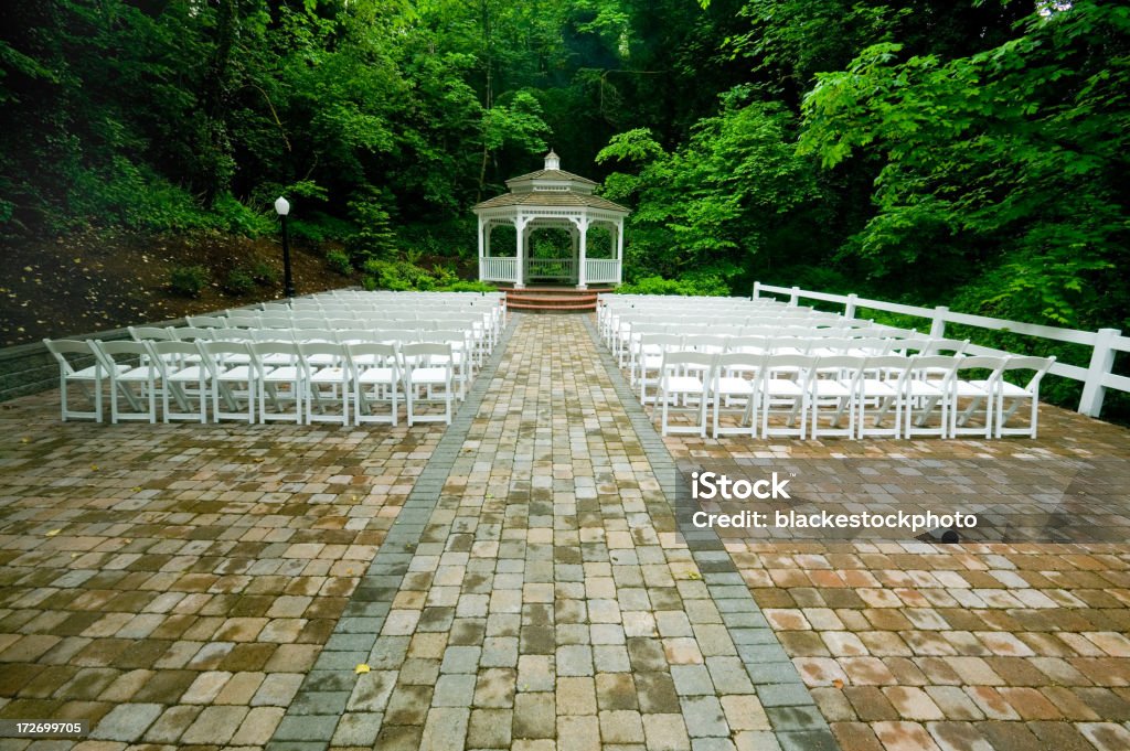 Gazebo per matrimoni - Foto stock royalty-free di Acciottolato