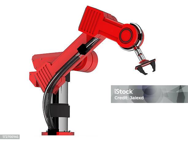 Robot Hand — стоковые фотографии и другие картинки Манипулятор робота - Производственное оборудование - Манипулятор робота - Производственное оборудование, Красный, Промышленность