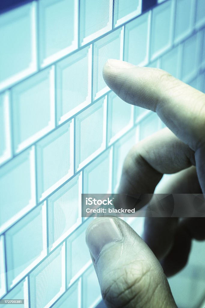 Technology Finger is about the touch the screen keyboard buttons.Similar images - Choice Stock Photo