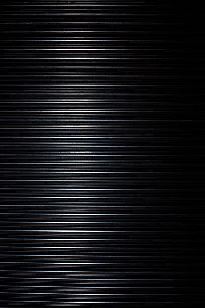 Detail of a metal security door.