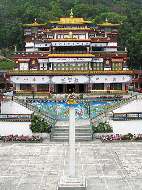 Mosteiro budista - foto de acervo