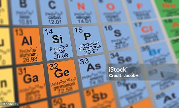 Periodic Table Stock Photo - Download Image Now - Atom, Number, Chart