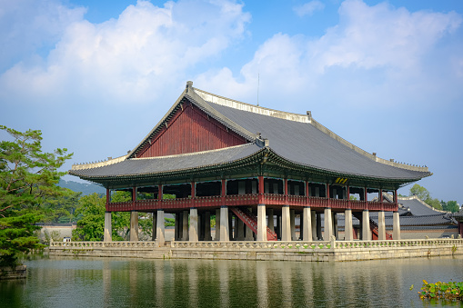 Geoungbokgung palace inside, historical landmark